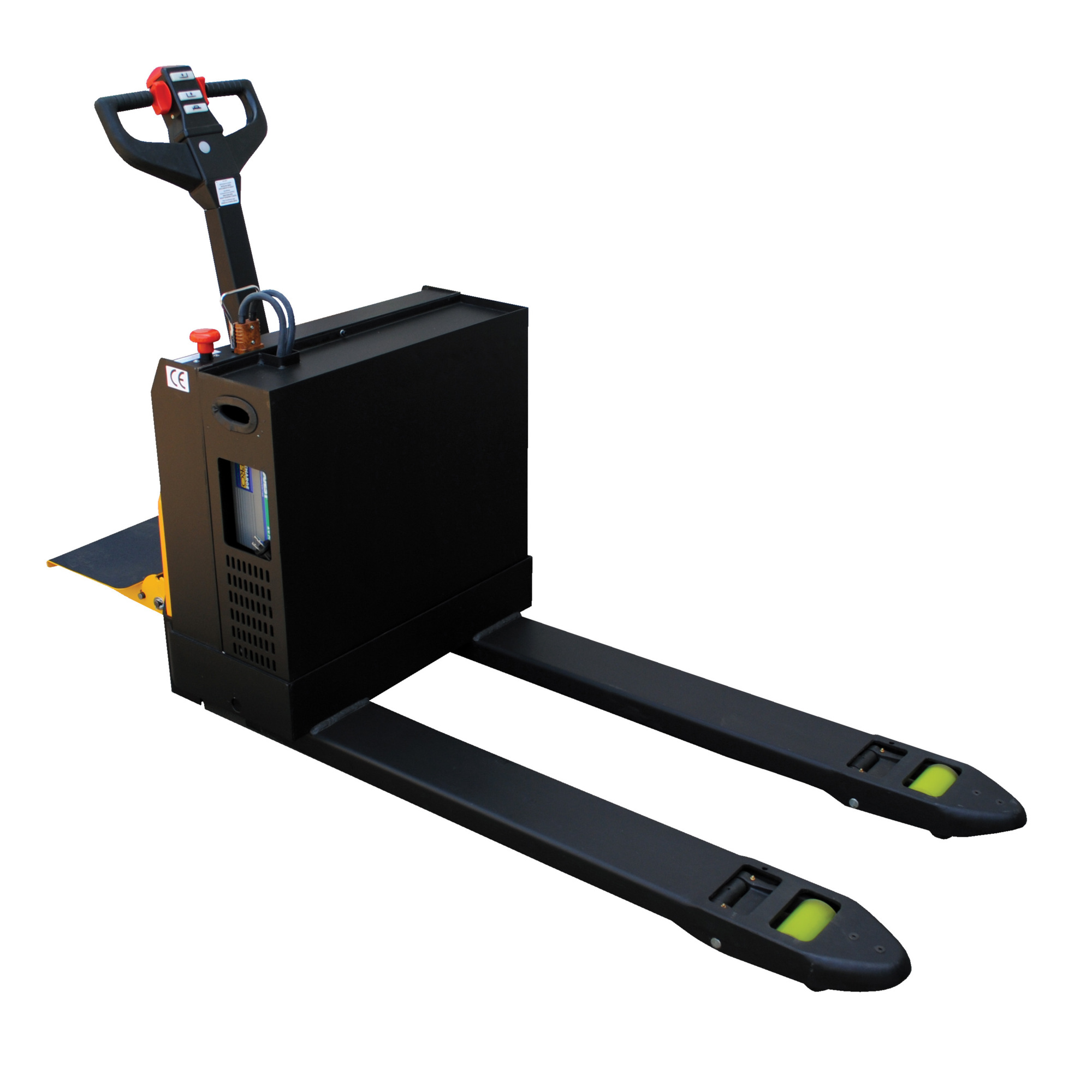 Vestil Steel Electric Pallet Truck with AGM Batteries and Rider Platform — 27in. x 48in., 4500-Lb. Capacity, Model# EPT-2748-45-RP-AGM